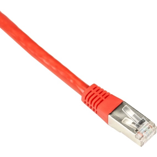 Black Box CAT5e 100-MHz Shielded, Stranded PVC Cable, (SSTP PIMF), PVC, Red, 7-ft. (2.1-m) EVNSL0172RD-0007
