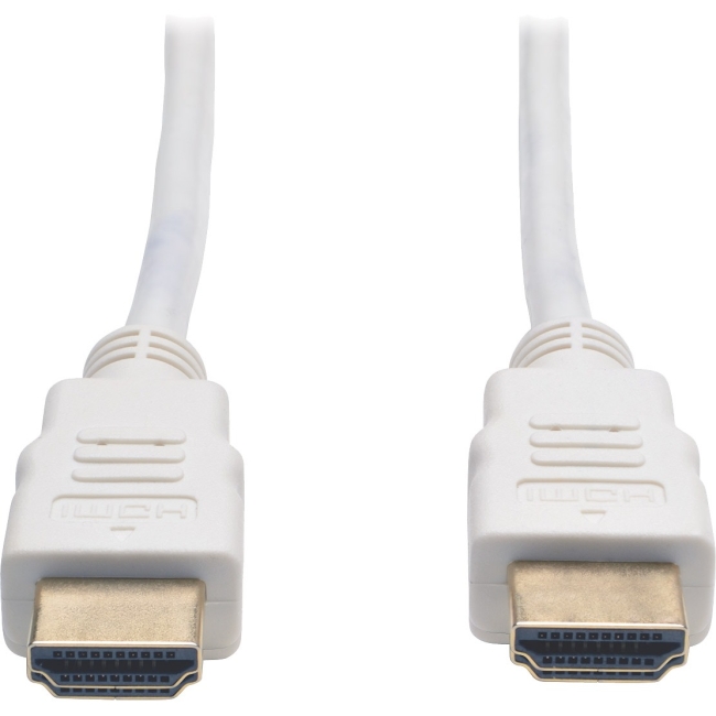 Tripp Lite High Speed HDMI Cable, Digital Video with Audio (M/M), White, 6-ft P568-006-WH