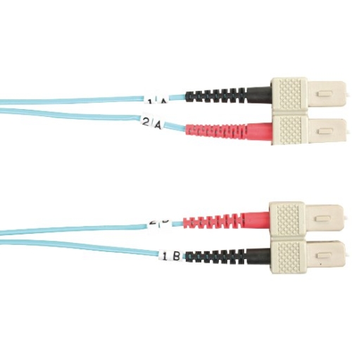 Black Box 10-GbE 50-Micron Multimode Value Line Patch Cable, SC-SC, 10-m (32.8-ft.) FO10G-010M
