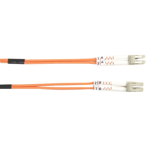 Black Box 62.5-Micron Multimode Value Line Patch Cable, LC-LC, 1-m (3.2-ft.) FO625-001M-LCLC
