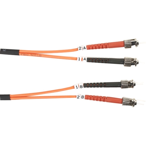 Black Box 62.5-Micron Multimode Value Line Patch Cable, ST-ST, 5-m (16.4-ft.) FO625-005M-STST