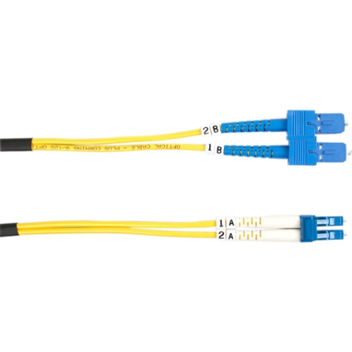 Black Box Single-Mode Value Line Patch Cable, SC-LC, 2-m (6.5-ft.) FOSM-002M-SCLC