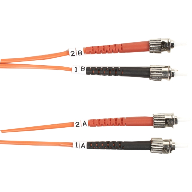 Black Box Single-Mode Value Line Patch Cable, ST-ST, 5-m (16.4-ft.) FOSM-005M-STST