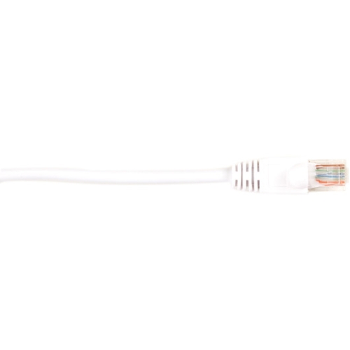 Black Box CAT5e Value Line Patch Cable, Stranded, White, 7-ft. (2.1-m), 10-Pack CAT5EPC-007-WH-10PAK