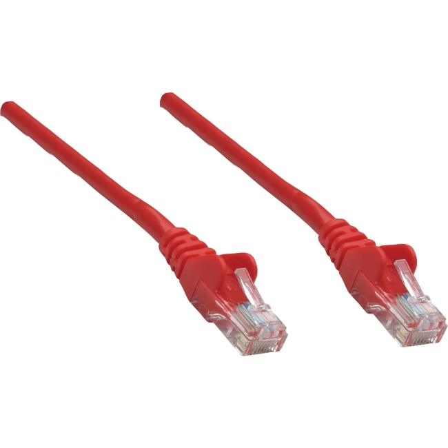 Intellinet RJ45 Male / RJ45 Male, 7.5 m (25 ft.), Red 319898