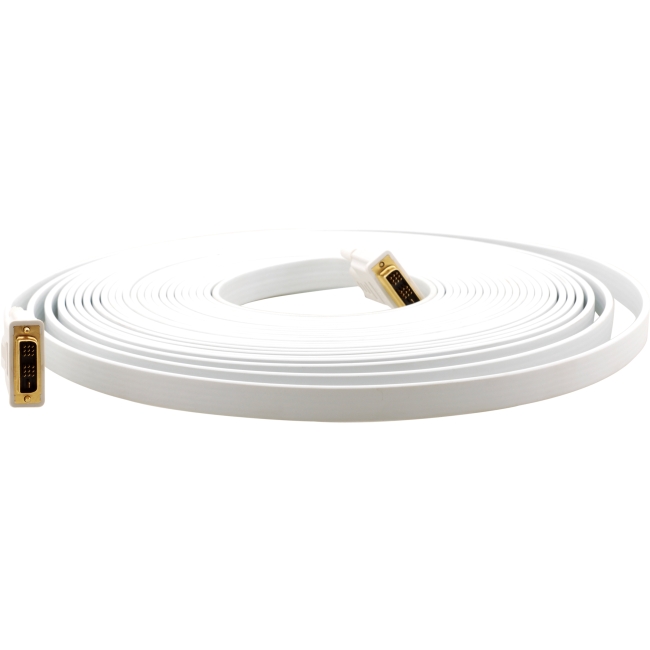 Kramer DVI (M) to DVI (M) Flat White Cable C-DM/DM/FLAT(W)-10