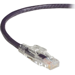 Black Box GigaBase 3 CAT5e 350-MHz Lockable Patch Cable (UTP) - Violet, 7-ft. (2.1-m) C5EPC70-VT-07