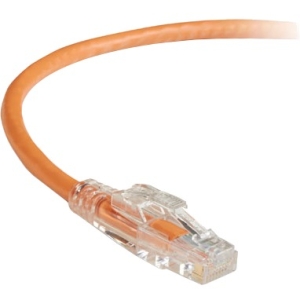 Black Box GigaTrue 3 CAT6 550-MHz Lockable Patch Cable (UTP) - Orange, 7-ft. (2.1-m) C6PC70-OR-07