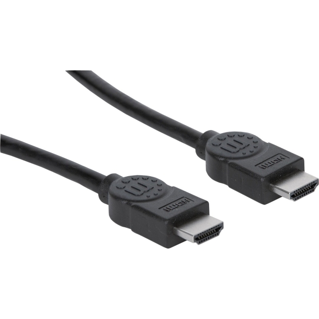 Manhattan HEC, ARC, 3D, 4K, HDMI Male to Male, Shielded, Black, 2 m (6.6 ft.) 323215