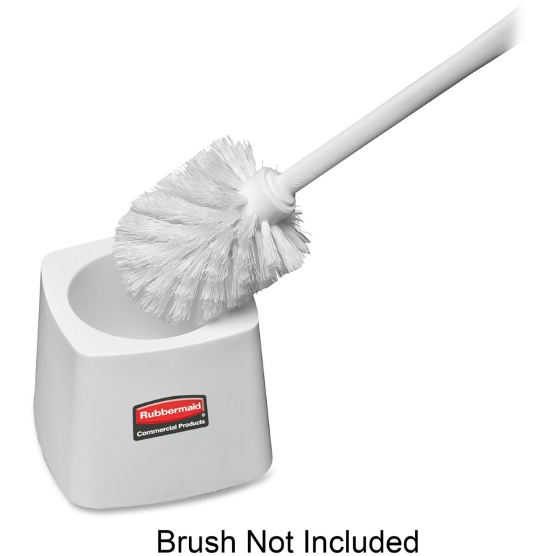 Rubbermaid Toilet Bowl Brush Holder, White 631100 RCP631100