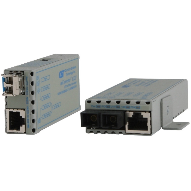 Omnitron 10/100/1000BASE-T to 1000BASE-X Ethernet Media Converter 1239-0-2 1239-0-x