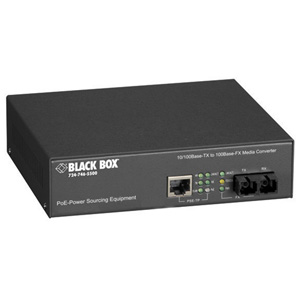 Black Box PoE PSE Media Converter LPM601A