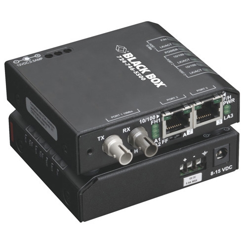 Black Box Hardened Media Converter Switch LBH100A-H-ST