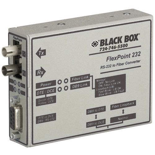 Black Box FlexPoint RS-232 to Fiber Converter ME660A-MST