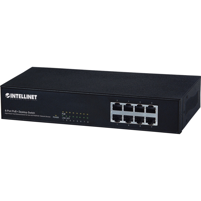 Intellinet 8-Port PoE+ Desktop Switch 560764 ITN560764