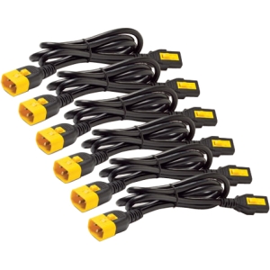 APC Power Cord Kit (6 ea), Locking, C13 to C14, 1.2m AP8704S-WW