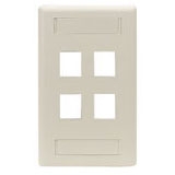 Black Box GigaStation2 4 Socket Network Faceplate WPT476