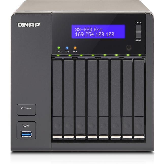 QNAP Turbo NAS NAS Server SS-853-PRO-US SS-853 Pro