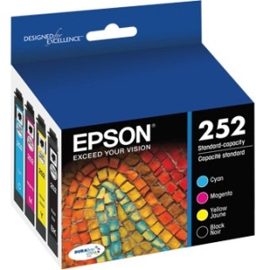 Epson Standard-Capacity Black and Color Combo-Pack Ink Cartridge T252120-BCS T252