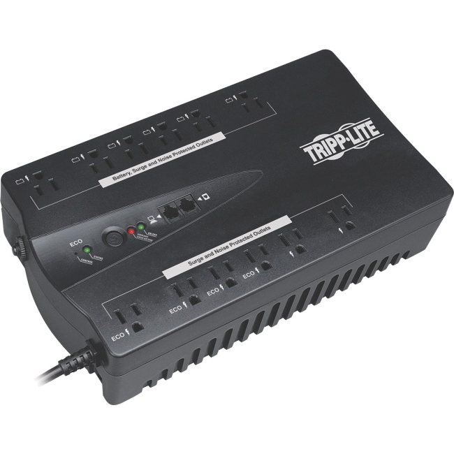 Tripp Lite Eco 900VA Energy-Saving Standby 120V UPS with USB Port and Muted Alarm ECO900UPSM
