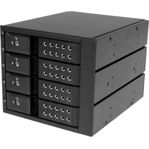 StarTech.com 4 Drive Trayless 3.5in SATA/SAS Mobile Rack HSB4SATSASBA