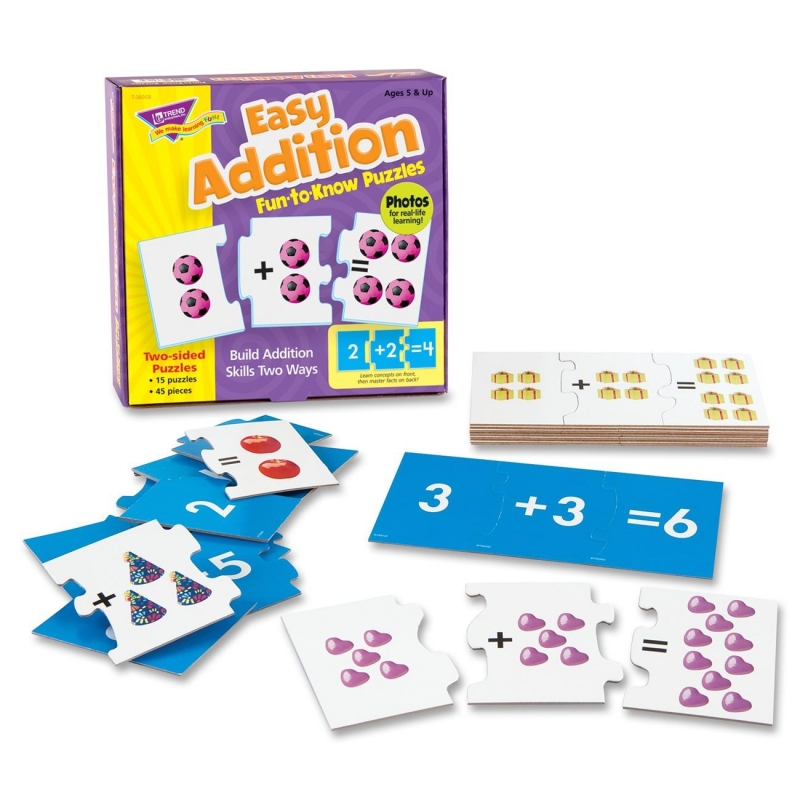 Trend Trend Easy Addition Fun-to-Know Puzzles T-36013 TEPT36013