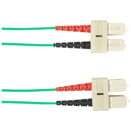 Black Box 10-m, SC-SC, 62.5-Micron, Multimode, Plenum, Green Fiber Optic Cable FOCMP62-010M-SCSC-GN