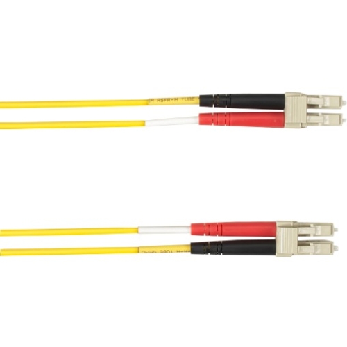 Black Box 1-m, LC-LC, 62.5-Micron, Multimode, PVC, Yellow Fiber Optic Cable FOCMR62-001M-LCLC-YL