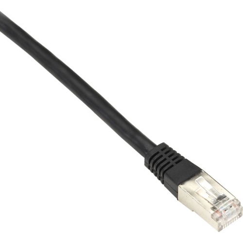 Black Box CAT6 250-MHz Shielded, Stranded Cable SSTP (PIMF), PVC, Black, 25-ft. (7.6-m) EVNSL0272BK-0025
