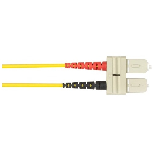 Black Box 3-m, SC-SC, Single-Mode, Plenum, Yellow Fiber Optic Cable FOCMPSM-003M-SCSC-YL