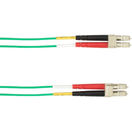 Black Box 1-m, LC-LC, 62.5-Micron, Multimode, PVC, Green Fiber Optic Cable FOCMR62-001M-LCLC-GN