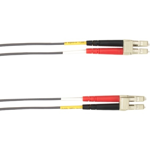 Black Box 3-m, LC-LC, 62.5-Micron, Multimode, PVC, Gray Fiber Optic Cable FOCMR62-003M-LCLC-GR