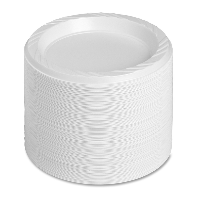 Genuine Joe Reusable/Disposable Plastic Plates 10327CT GJO10327CT