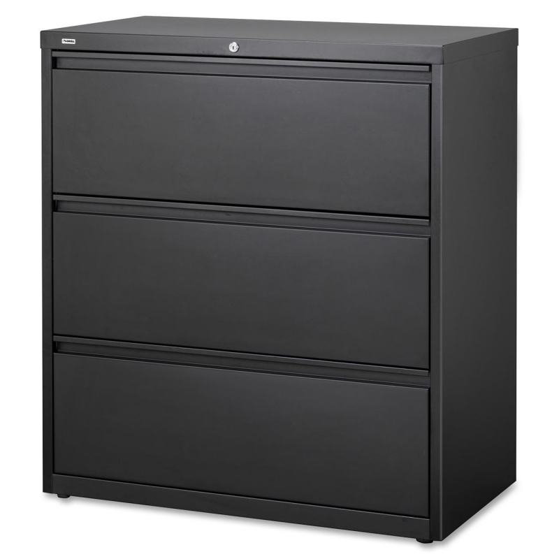 Lorell 3-Drawer Black Lateral Files 88028 LLR88028