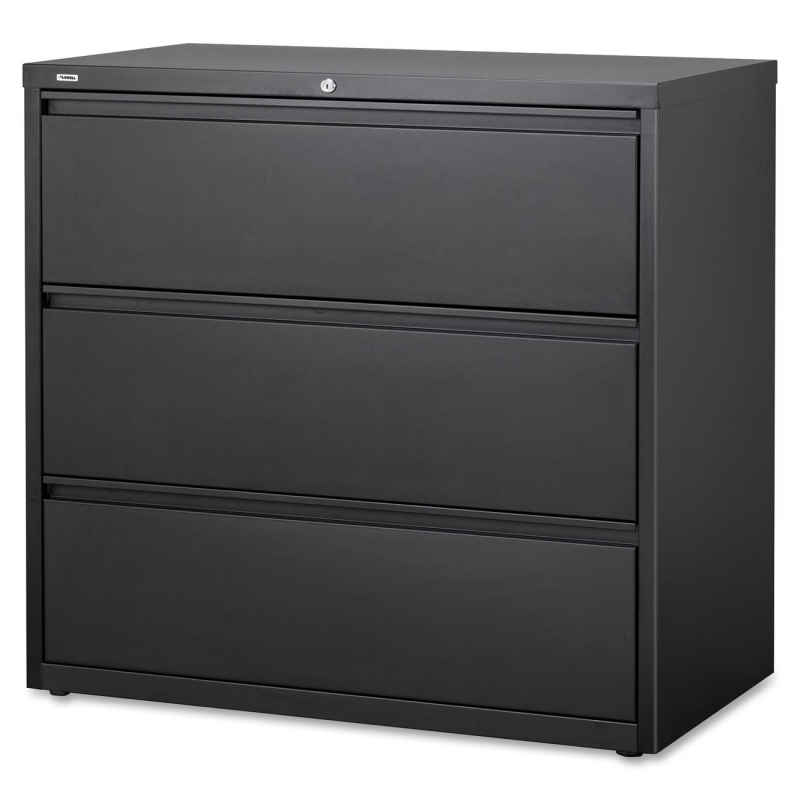 Lorell 3-Drawer Black Lateral Files 88031 LLR88031