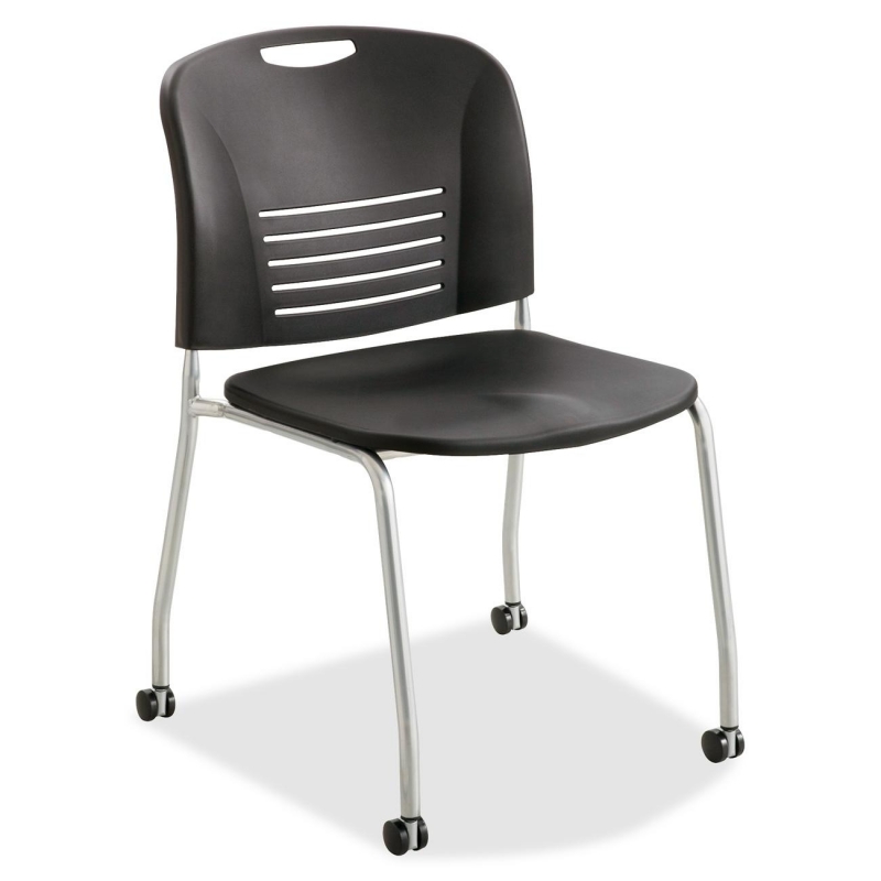 Safco Safco Vy Straight Leg Stack Chairs w/ Casters 4291BL SAF4291BL