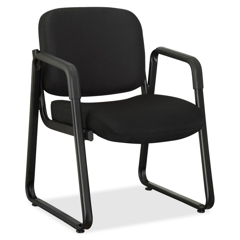 Lorell Black Fabric Guest Chair 84576 LLR84576