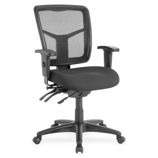 Lorell Managerial Swivel Mesh Mid-back Chair 86802 LLR86802