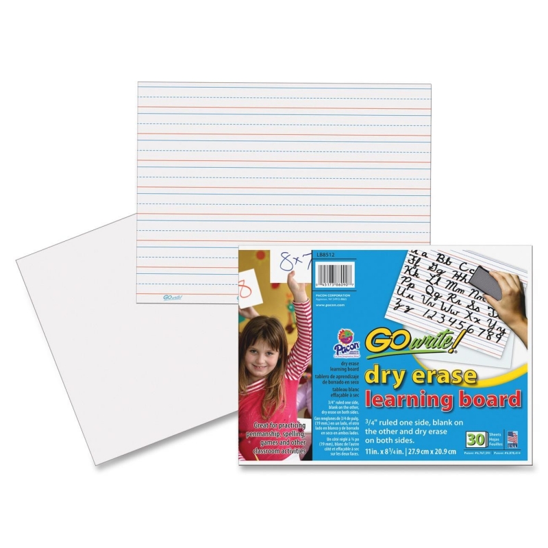 GoWrite! Dry Erase Learning Boards LB8512 PACLB8512