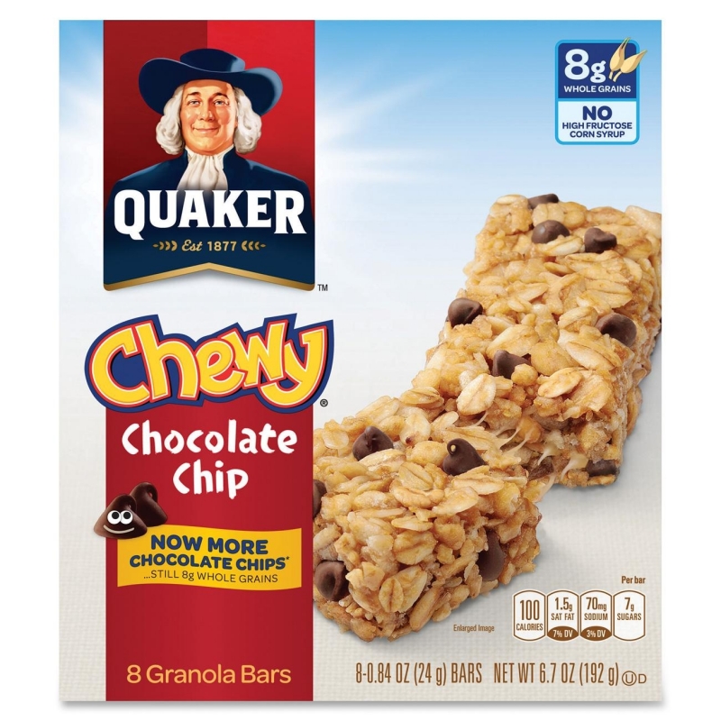 Quaker Oats Foods Chocolate Chip Chewy Granola Bar 31182 QKR31182