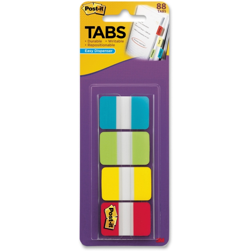 Post-it 1" Solid Color Self-stick Tabs 686ALYR1IN MMM686ALYR1IN