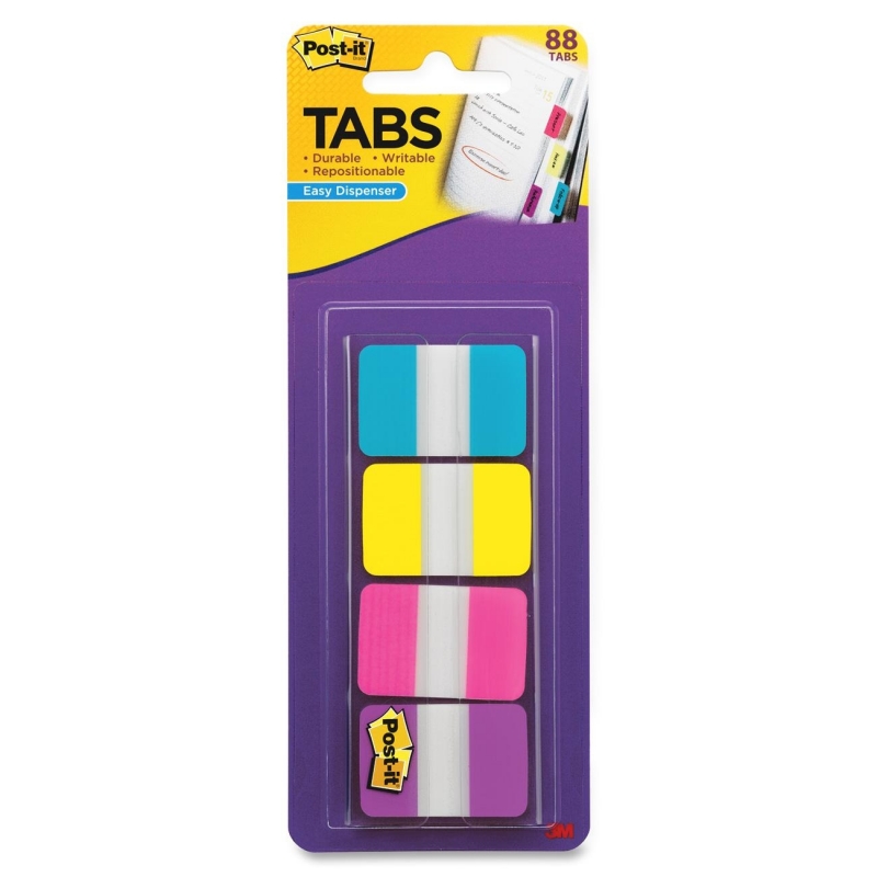 Post-it 1" Solid Color Self-stick Tabs 686AYPV1IN MMM686AYPV1IN