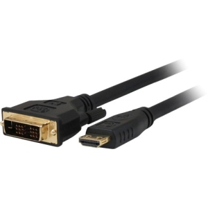 Comprehensive Pro AV/IT Series HDMI to DVI 26 AWG Cable 3ft HD-DVI-3PROBLK