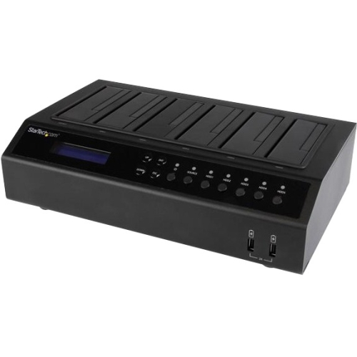 StarTech.com USB 3.0 / eSATA 6-Bay Hard Drive Duplicator Dock - 1:5 HDD/SSD Cloner and Eraser SATDOCK5U3ER