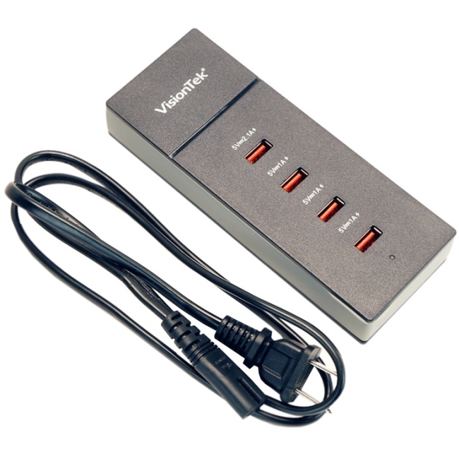 Visiontek High Power USB Four Port Charging Hub 900728