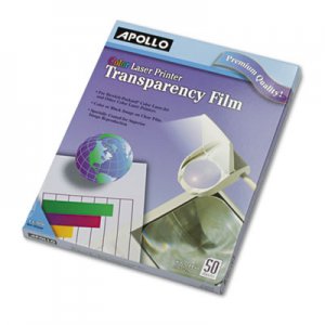 Apollo Color Laser Transparency Film, Letter, Clear, 50/Box APOCG7070 VCG7070E-A
