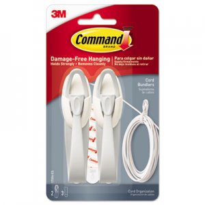 Command Cable Bundler, White, 2/Pack MMM17304ES 17304ES