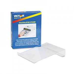 Victor Large Angled Acrylic Calculator Stand, 9 x 11 x 2, Clear VCTLS125 LS125