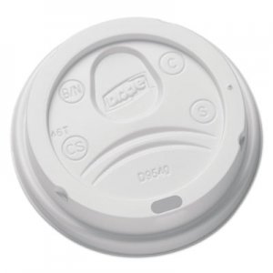 Dixie Sip-Through Dome Hot Drink Lids for 10 oz Cups, White, 100/Pack DXEDL9540 DL9540