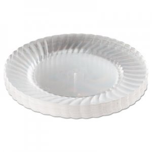 WNA Classicware Plastic Plates, 9" Diameter, Clear, 12 Plates/Pack WNARSCW91512PK RSCW91512PK